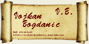 Vojkan Bogdanić vizit kartica
